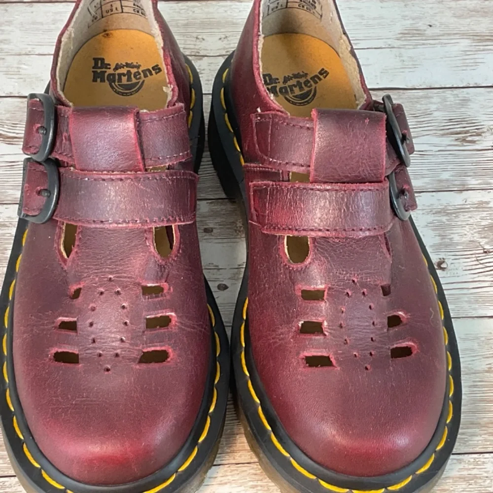 SALE‼️DR MARTENS KIDS COLLECTION OXFORDS CLASSIC MARY JANE 2 BUCKLE STRAP 13 EUC